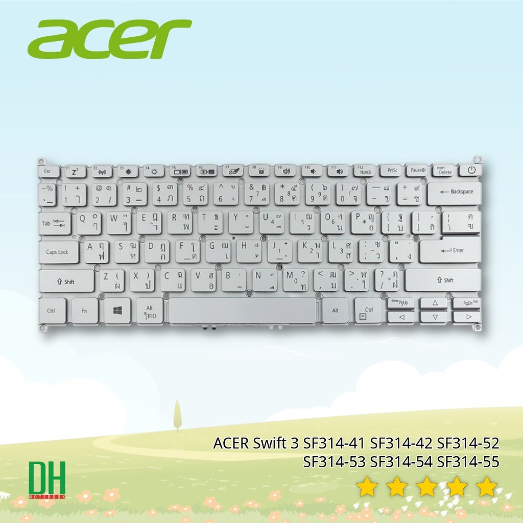 คีย์บอร์ด อะไหล่ OEM คุณภาพสูง สำหรับ ACER Swift 3 SF314-41 SF314-42 SF314-52 SF314-53 SF314-54 SF31
