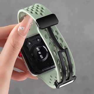 สายรัดซิลิโคนแม่เหล็ก for Huawei Watch Fit 5 4 3 / 5 4 Pro สายยางกีฬาเปลี่ยนสายหายใจ for สมาร์ทว็อช Huawei Fit 4 3
