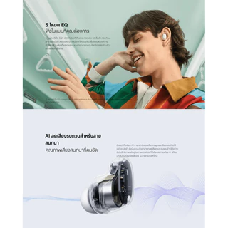 Xiaomi Redmi Buds 6 Play หูฟังบลูทูธ | ลดเสียงรบกวน AI การโทรที่ชัดเจน | รับประกันศูนย์ไทย | Bluetooth Earphone