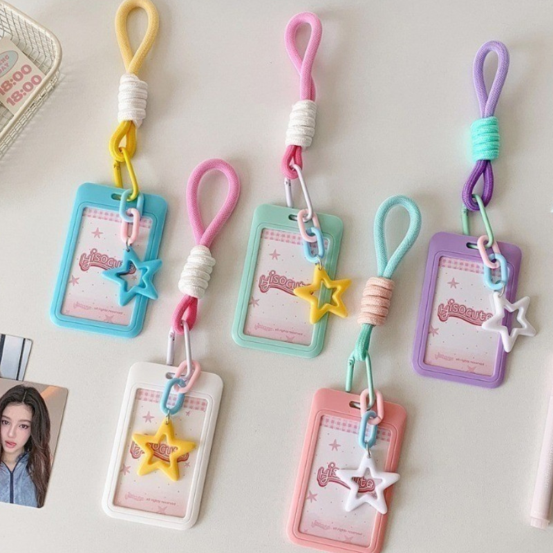3นิ้ว เคป๊อป ผู้ถือบัตร หน้าท้อง แขนป้องกันที่มีเชือกเส้นเล็กป้องกันการสูญหายพวงกุญแจอุปกรณ์เสริม