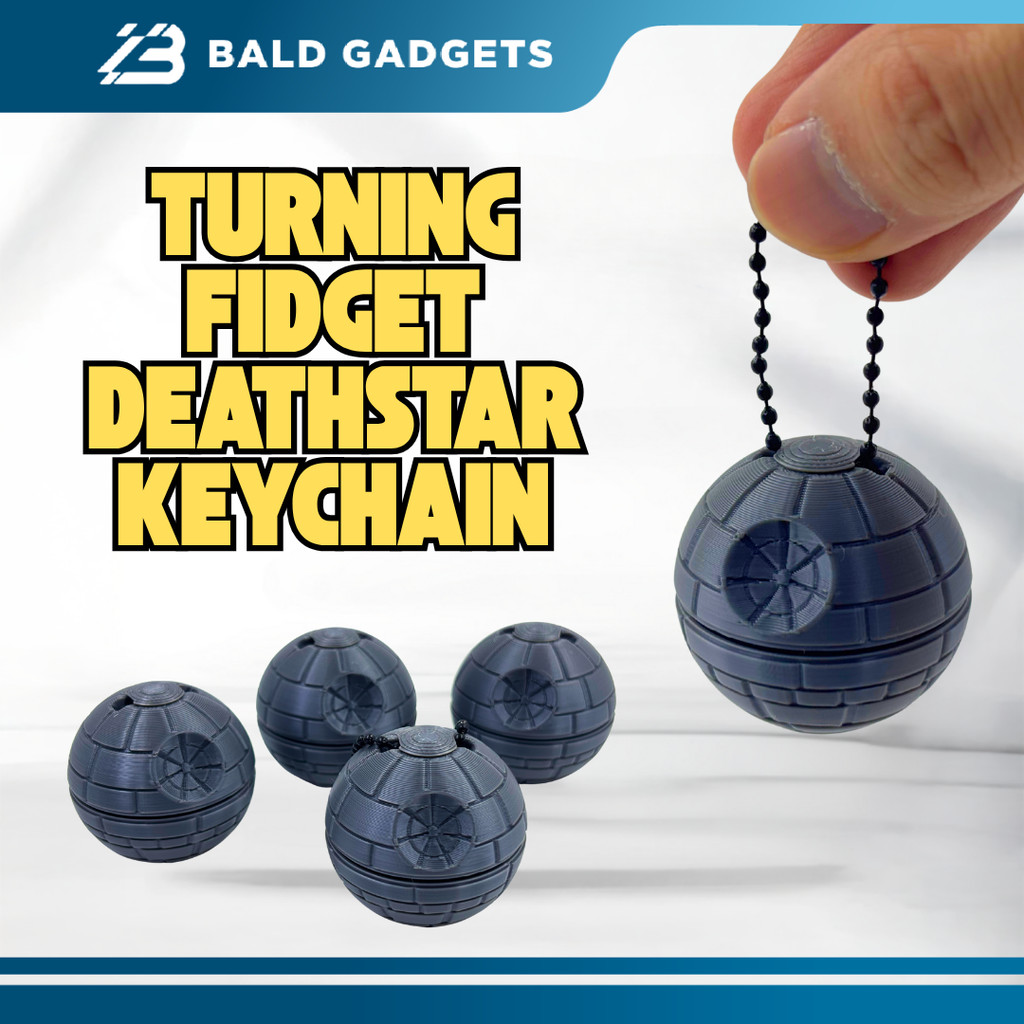 เปลี่ยนพวงกุญแจ Fidget Death Star - ของเล่นคลายเครียด Star Wars | Mainan Penghang Stress Star Wars