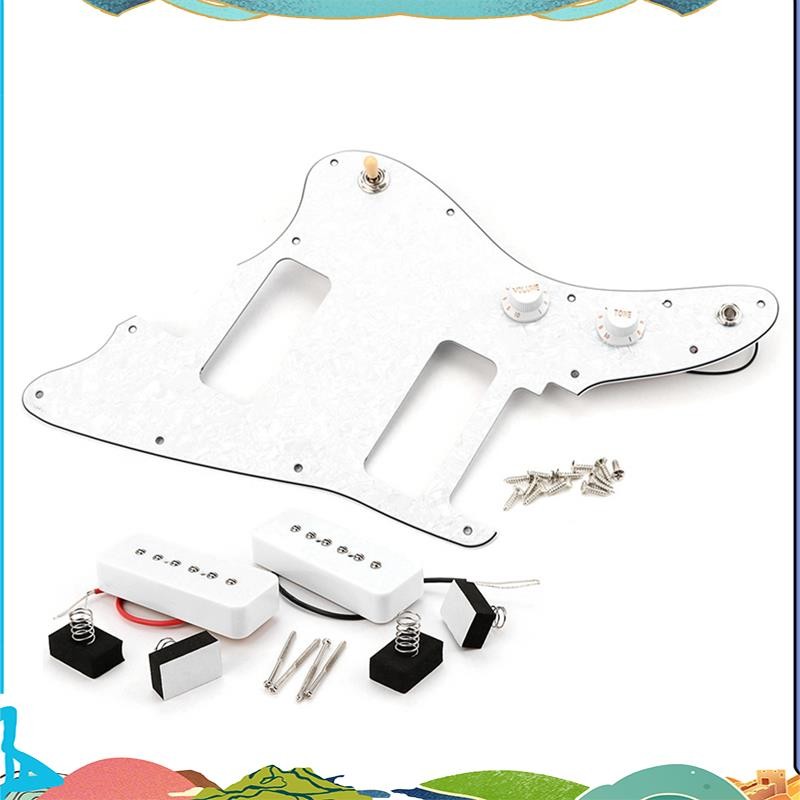 สําหรับญี่ปุ่น Jazzmaster กีตาร์ Pickguard พร้อม P90 กีตาร์ไฟฟ้า Pickup คอ PAF Humbucker อะไหล่