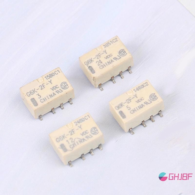 GHJBF] Multi Purpose Turtlenector Relay SMD G6K-2F-Y สัญญาณรีเลย์ 8PIN สําหรับสัญญาณรีเลย์ DC 3V 5V 