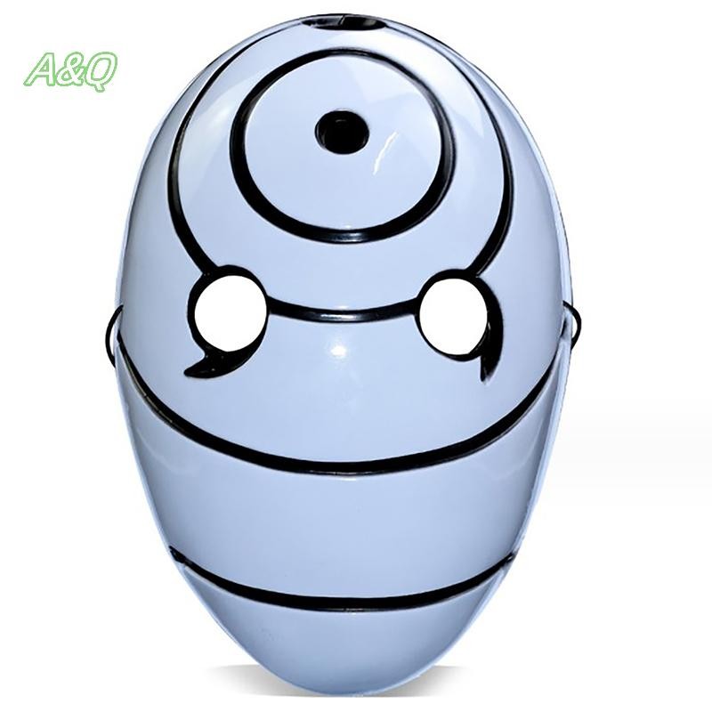 AQ การ์ตูนอะนิเมะ Naruto Uchiha หน้ากาก Tobi Obito Akatsuki Ninja Madara คอสเพลย์เครื่องแต่งกายเรซิ่