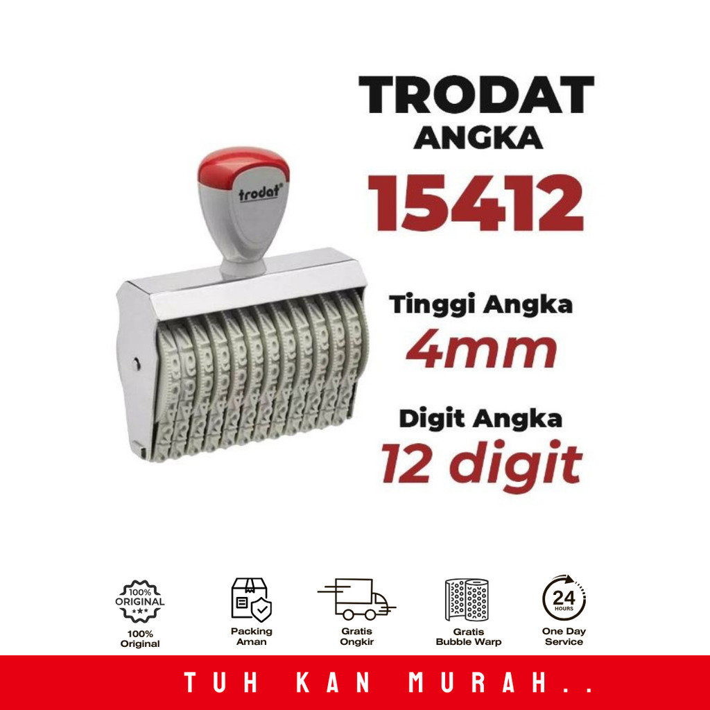 TRODAT STAMP 12 DIGIT 15412 4MM