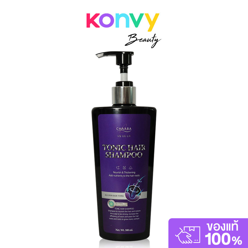 CHABA Tonic Hair Shampoo 300ml ชบา โทนิค แฮร์ แชมพู.