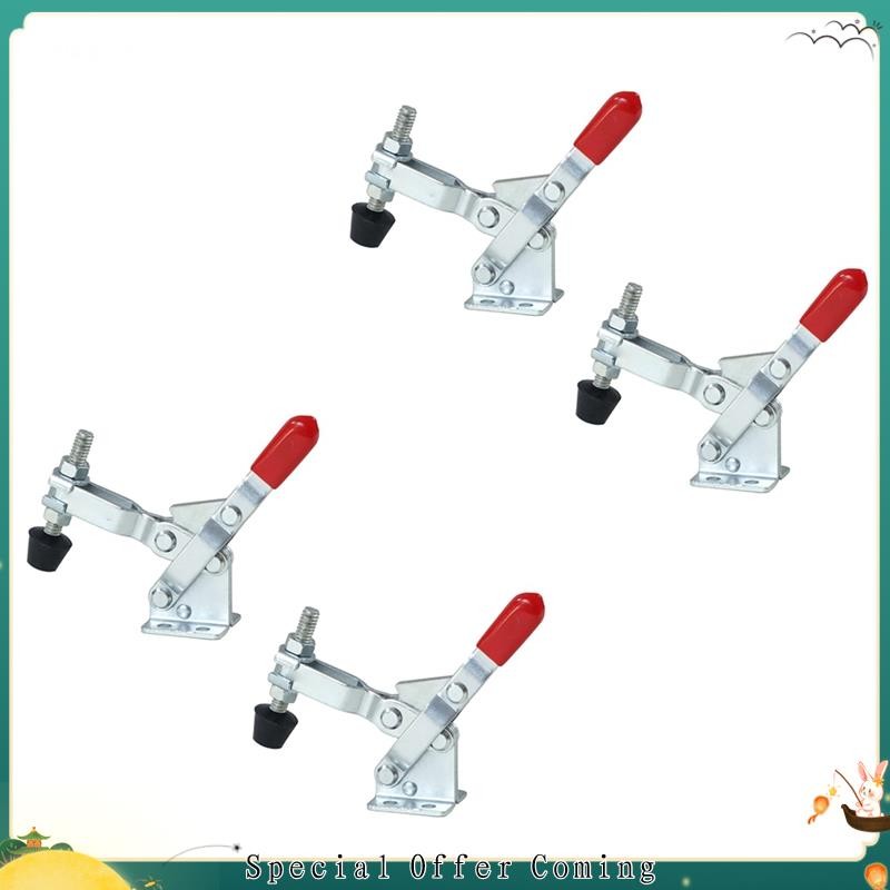 stsjhtdss2.th4PCS แนวตั้ง Quick-Release Toggle Clamp 102B - 220 Holding ความจุ W ปลายความดันยางใช้งา