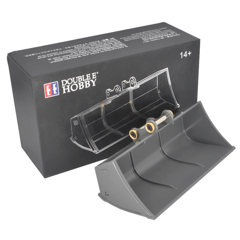 DoubleE โลหะ Ditch Clearing Big Bucket S020-001 สําหรับ 1/14 RC E010 E111 EC160E Excavator กว้างถัง