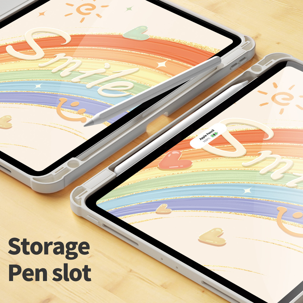 Smile Rainbow for Huawei MatePad 11.5 2025/12x/Pro/Air/SE 11/13″/12.6″/11″/11.5s”/10.4″/10.8″ เคสป้องกัน Ultra-Thin Portable+Stylus Storage Leather Tablet Computer Flip Holder Case เหมาะสําหรับ แท็บเล็ตหัวเว่ยเต็มช่วงมีหลายขนาด ราคา ถูกที่สุด ดีลบีเคเค แกลเลอรีภาพที่ 6