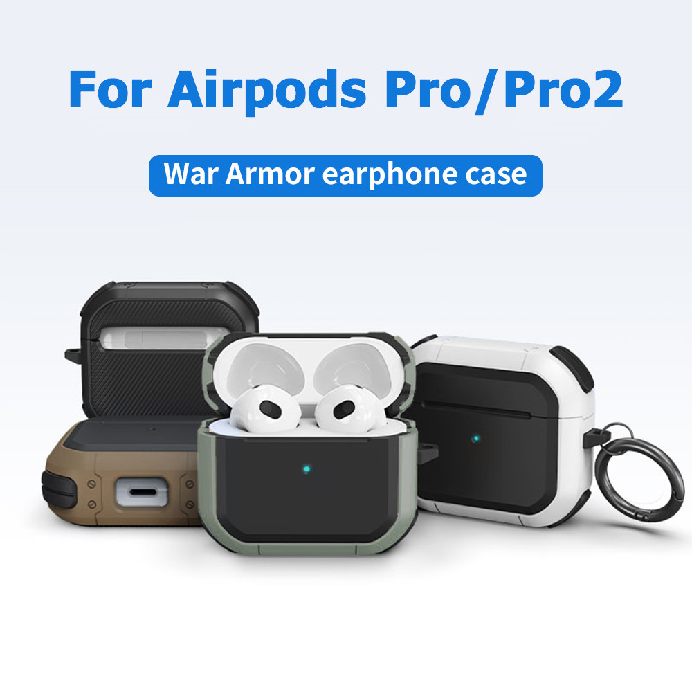 เคส For Airpods 1 2 Pro 2 3 4 PC + TPU หูฟัง EarPods เคส กล่องชาร์จ เคสกันกระแทก Pro2 Gen 2 3 2nd 3rd 4 เคสหูฟัง เกราะ