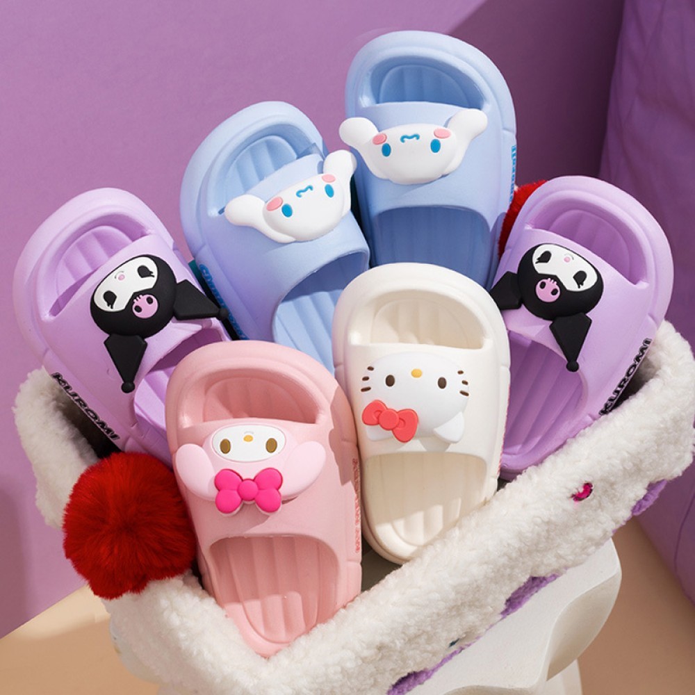 รองเท้าแตะเด็ก รองเท้าแตะ Kuromi Melody น่ารัก