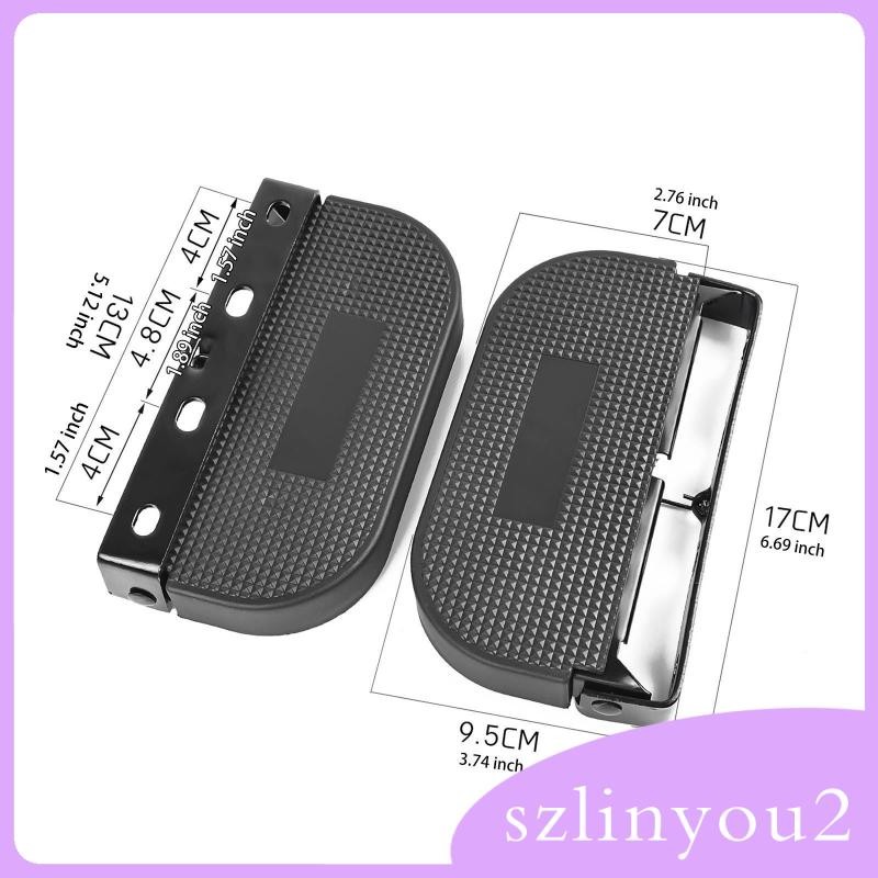 [ซลินยู2] แป้นเหยียบจักรยานไฟฟ้า 2 ชิ้น พับได้ มืออาชีพ งานหนัก ติดตั้งง่าย สากล พักเท้าไฟฟ้า - รูปที่ 2