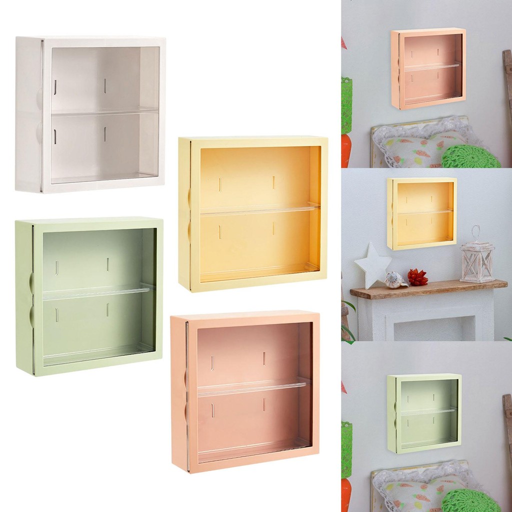 [jh7zzil04z] Clear Display Case Organizer ตู้โต๊ะโชว์ติดผนังเพื่อสะสม