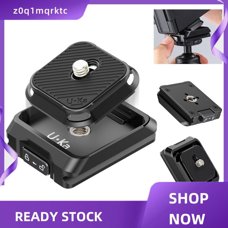 z0q1mqrktc UKA01 กล้อง Quick Release Plate Kit Arca/F38 Interface Plate Mount Quick Setup System ///