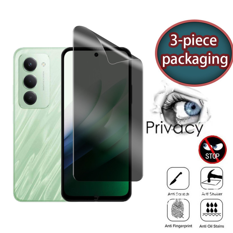 3 ชิ้นป้องกันหน้าจอสําหรับ Xiaomi Redmi 15 15C C 4G 5G 2025 ส่วนตัว Hydrogel บรรจุภัณฑ์ความเป็นส่วนตัวฟิล์ม Anti-Spy ไฮดรอลิก Anti Peek นุ่มคลุมทั้งหมด