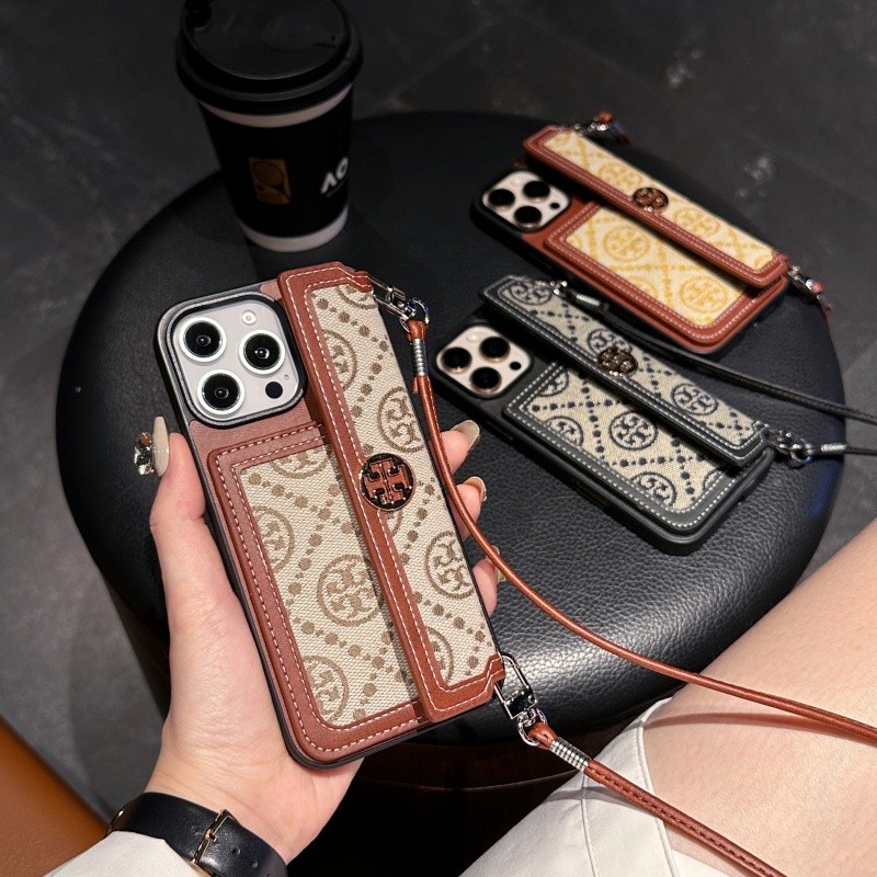 หนังCrossbody Lanyardผู้ถือบัตรเคสโทรศัพท์สําหรับIPhone 17 16e 16 Pro Max 15 14 Plus 13 12 11 Promax Xs Max X Xr 7 Plus 17promax 16Promaxฝาครอบป้องกัน