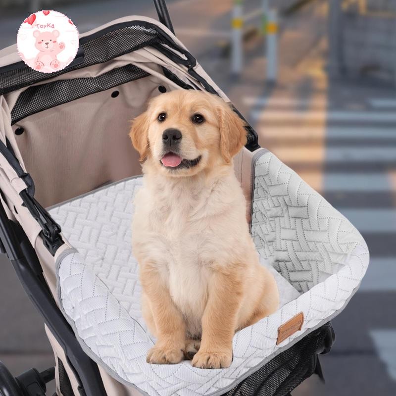 [อะไรนะ] เบาะรองรถเข็นระบายความร้อน สะดวกสบาย และพกพาได้ เหมาะสําหรับสุนัขและแมว เหมาะสําหรับกลางแจ้ง - รูปที่ 2