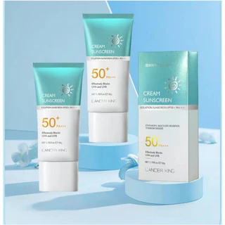 3 แถม 3 LANCER KING - ครีมกันแดด SPF 50+PA+++ น้ำหนักเบา กันเหงื่อ ไม่เหนียวเหนอะหนะ กันแดด UV ครีม 50g สกินแคร์