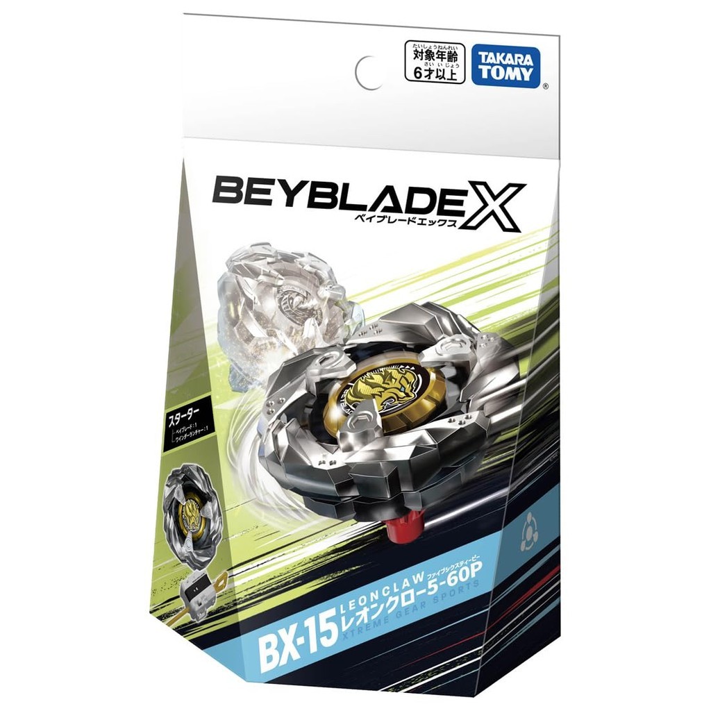 [พร้อมส่ง🇹🇭แท้100%] Beyblade X เบย์เบลด X BX-15 Starter Leon Claw 5-60P TakaraTomy ของแท้