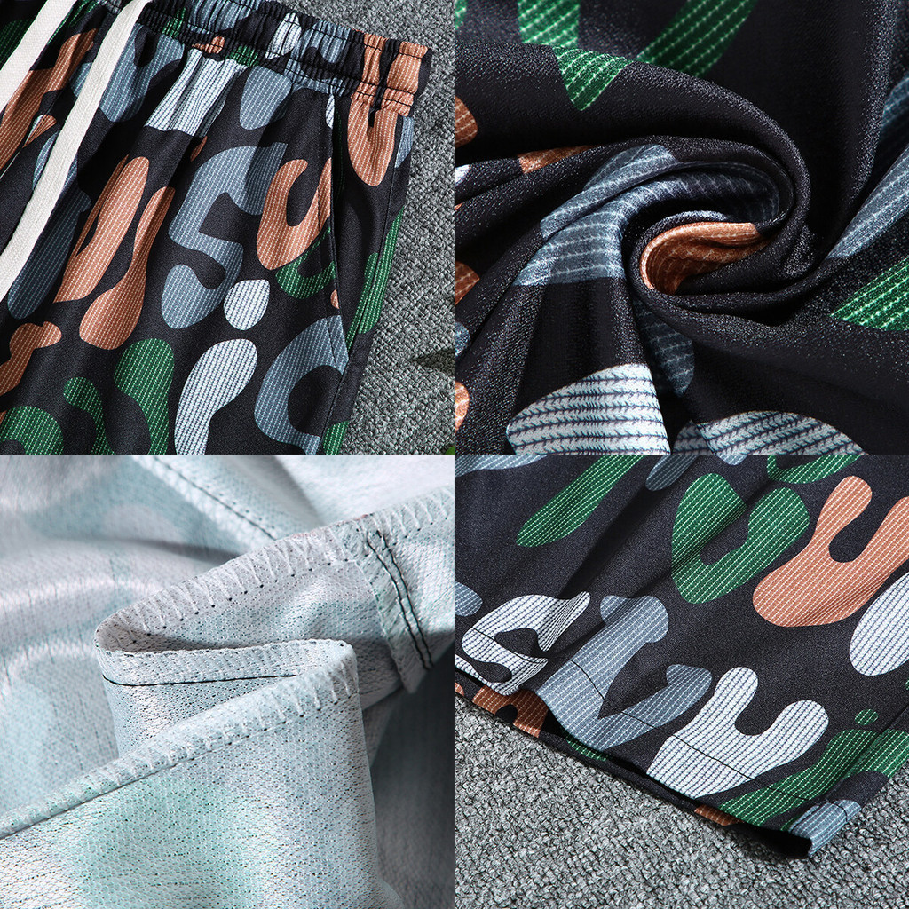 AP Store กางเกงขาสั้นใหม่พิมพ์กราฟิก ลายสวยคมชัด สินค้าขายดี  ใส่สบายสไตล์วันหยุดชิลล์ๆมี3สีให้เลือกใส่สินค้าพร้อมจัดส่ง - รูปที่ 7