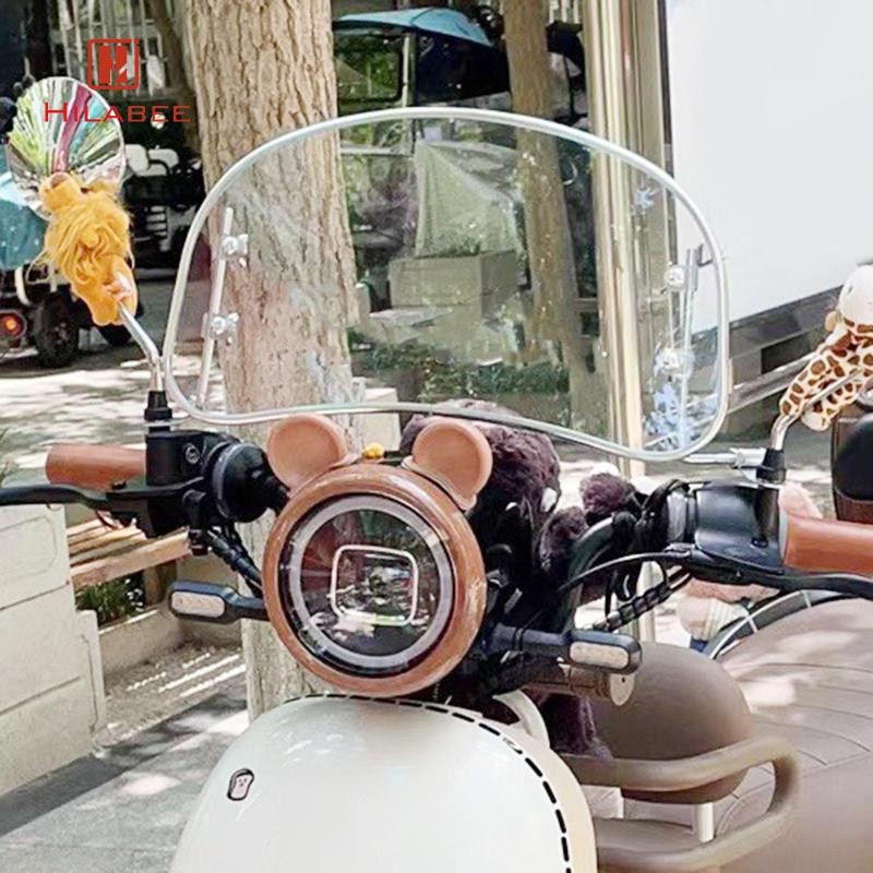 [hilabee] กระจกรถจักรยานยนต์ติดตั้งง่าย Professional Retro สกู๊ตเตอร์อะไหล่ซ่อมพรีเมี่ยม Universal ส