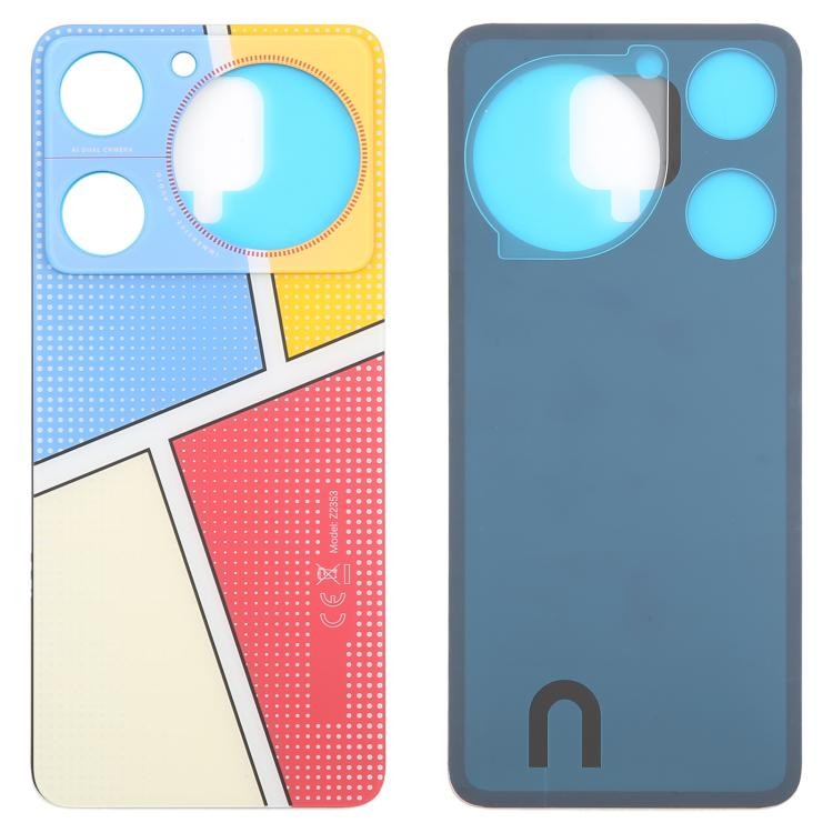 คุณภาพดี สําหรับ ZTE nubia Music Z2353 ฝาหลังแบตเตอรี่แก้วพร้อมกาว