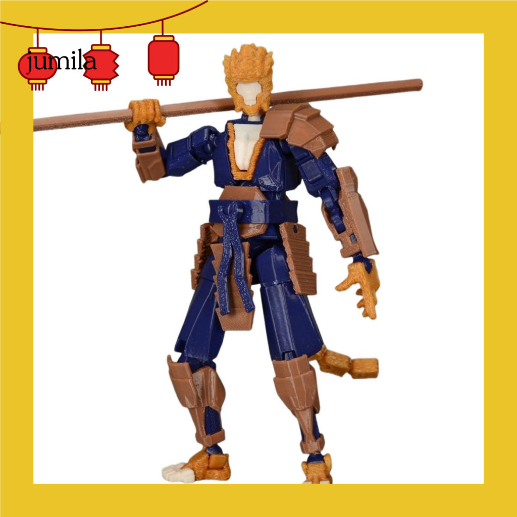[JU] Wukong Action Figure 3d พิมพ์ Wukong รูป Articulated Monkey King รูปสําหรับความเครียดบรรเทาและเ