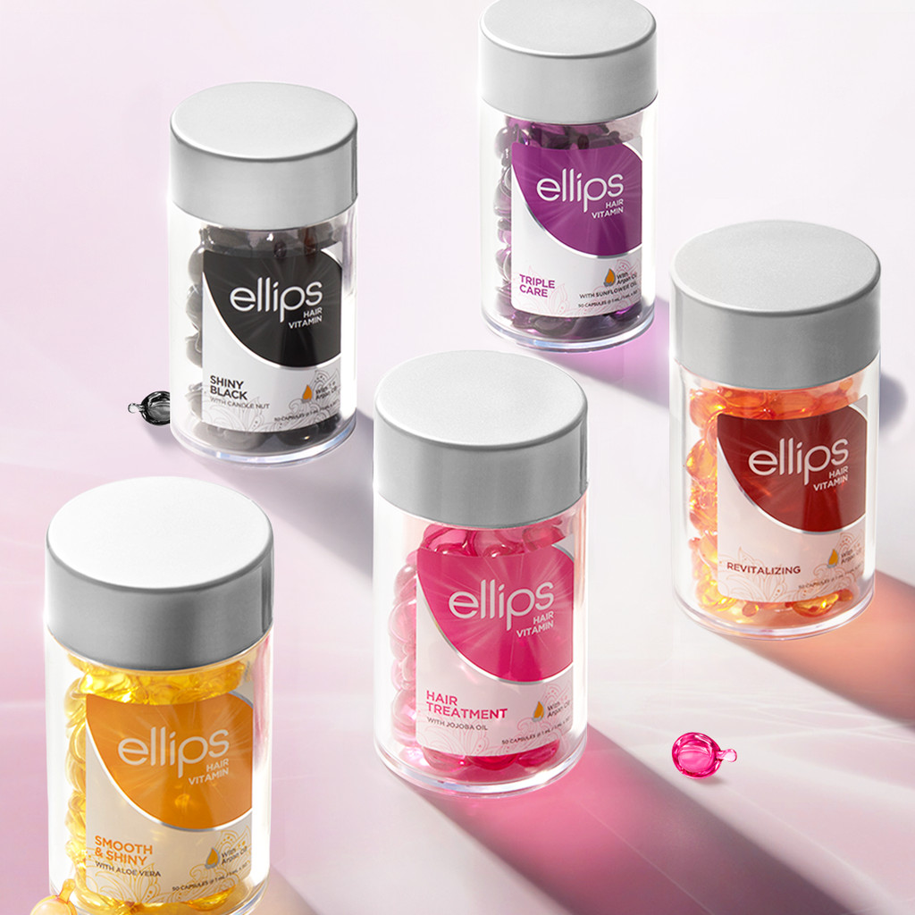 Ellips Hair Care Essential Oil Nourishing Rinse-Free Moroccan Hair Care Essential Oil Capsules Hair 