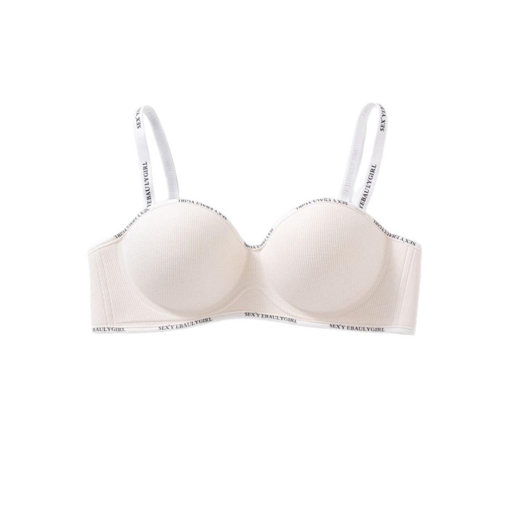 บราไร้โครง ผู้หญิง ฟองน้ำบาง บราดันทรงสวย สำหรับสาวอกเล็ก ใส่สบาย เสื้อชั้นในไร้โครง ทรงครึ่งเต้า ครึ่งคัพ บราดันทรง - รูปที่ 5