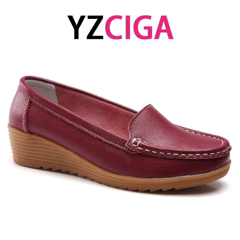 YZCIGA 2025 รองเท้าพยาบาลโลฟเฟอร์สำหรับผู้หญิง สวมใส่ง่ายและระบายอากาศได้ดี