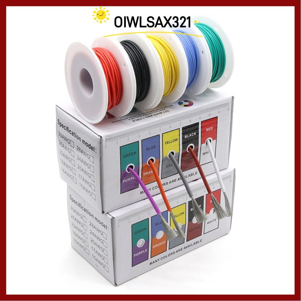 OIWLSAX321 สายซิลิโคนแบบยืดหยุ่น Professional 5m X5 Rolls Stranded Cable