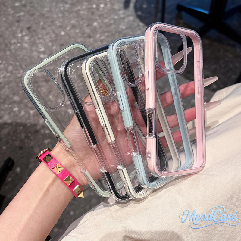 เคสไอโฟน 16 สำหรับ IPhone 11 12 14 13 15 Pro Max 16 14 15 Plus 16 15 Pro คสกันกระแทก 2 in 1 สีสันสดใส สร้างสรรค์ ทันสมัย