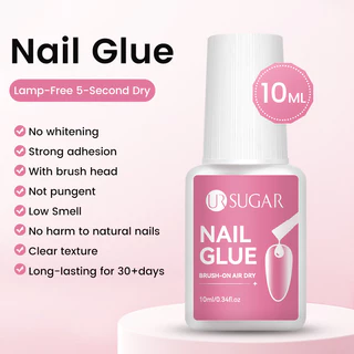 【Local】UR SUGAR 10ml กาวติดเล็บสําหรับกดบนเล็บ เคล็ดลับปลอม Fasts-Dry กาว Rhinestone
