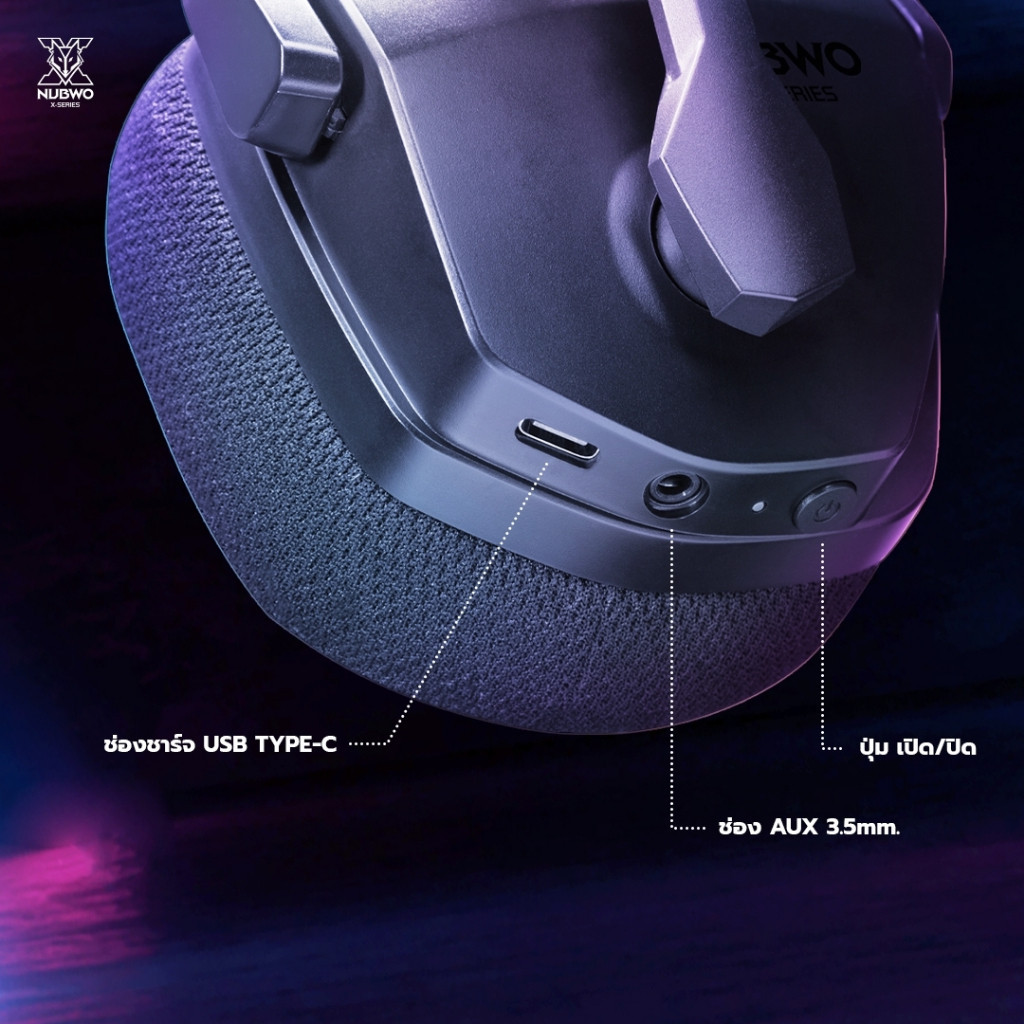 🛵มีส่งด่วน💨NUBWO X99 PRO WIRELESS GAMING HEADSET หูฟังเกมมิ่งไร้สาย รับประกัน 2 ปี
