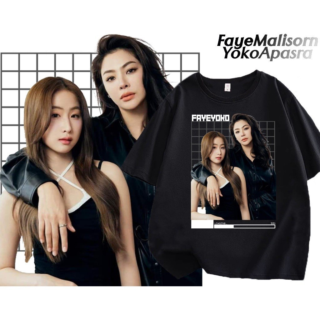 FAYE&YOKO👕👕 เสื้อยืดผ้าฝ้ายแท้✨ New Faye Malisorn Tshirt Collection THAILAND TEE GRAPHIC CLOTHINGUni