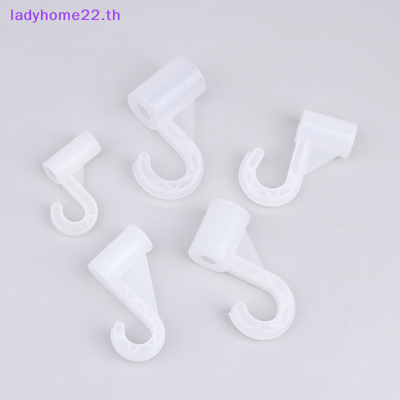 Doullady 10 ชิ้นพลาสติกตะขอหนาสําหรับชุด Locker ชั้นวางตู้เสื้อผ้า Hook Fitgs DIY Party Supplies เด็กเต็นท์เกมห้องข้อต่อ TH