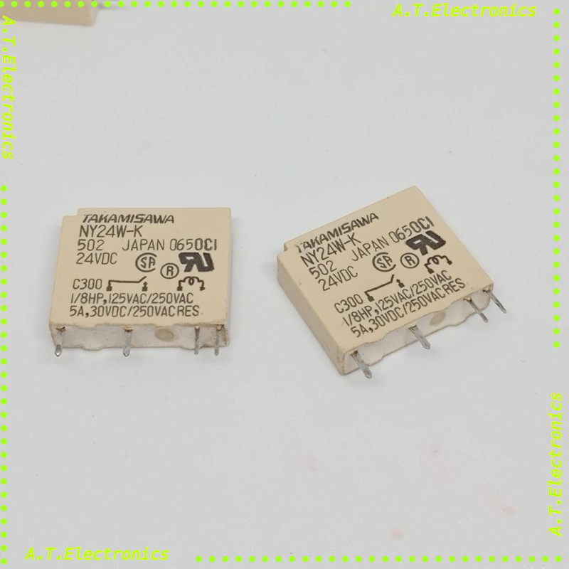 พร้อมส่ง! NY5W-K NY12w-k NY24W-K 5v 12v 24v รีเลย์ 4ขา สินค้าถ่ายจากงานจริง