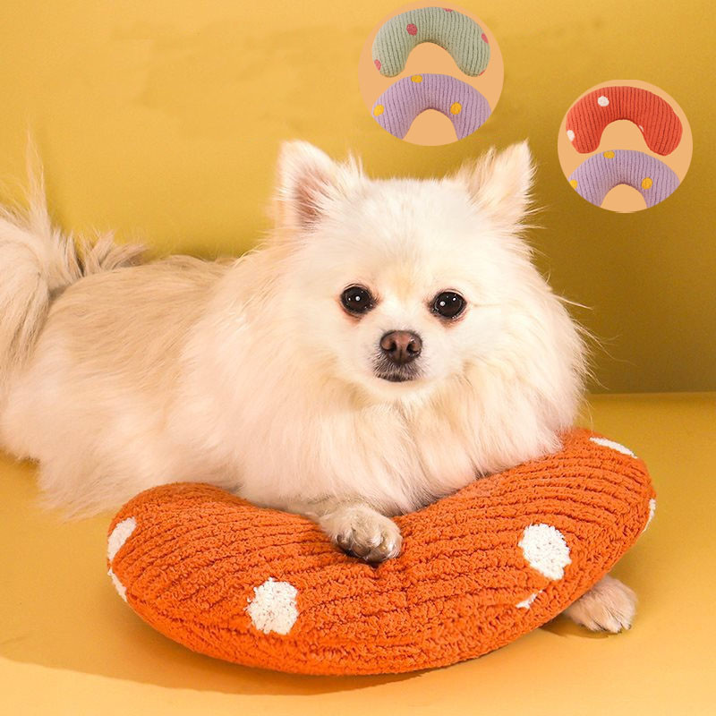 หมอนสัตว์เลี้ยง หมอนแมว หมอนลูกสุนัข ซักทําความสะอาดได้ ถอดออกได้ หมอนรองคาง ผ้าฝ้าย รูปตัว - รูปที่ 5