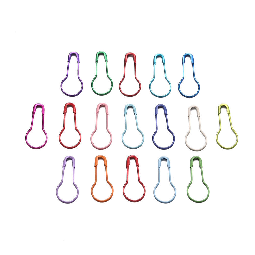 St.kunkka 100/50 ชิ้น 21.5 มม.สีลูกกวาดสีสเปรย์ Pin Gourd Shape Safety Pin เข็มกลัดเสื้อ Neckline Fixed เสื้อผ้าที่มองไม่เห็นเอวหัวเข็มขัด