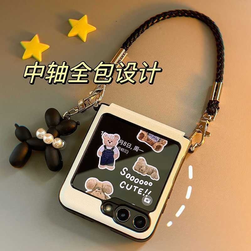 สําหรับ Samsung Galaxy Z Flip5 Flip6 ฝาครอบป้องกันแบบใช้มือถือหน้าจอแบบพับได้
