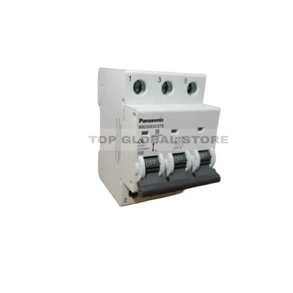 PANASONIC MCB 3P CIRCUIT BREAKER 3 PHASE 4.5KA SNI CST