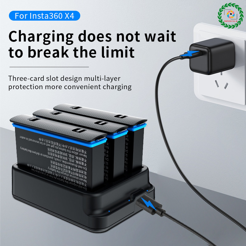 Insta360 X4 ชาร์จฮับแบตเตอรี่สําหรับ Insta360 X4 แบตเตอรี่สําหรับ Insta360 X4 อุปกรณ์เสริม