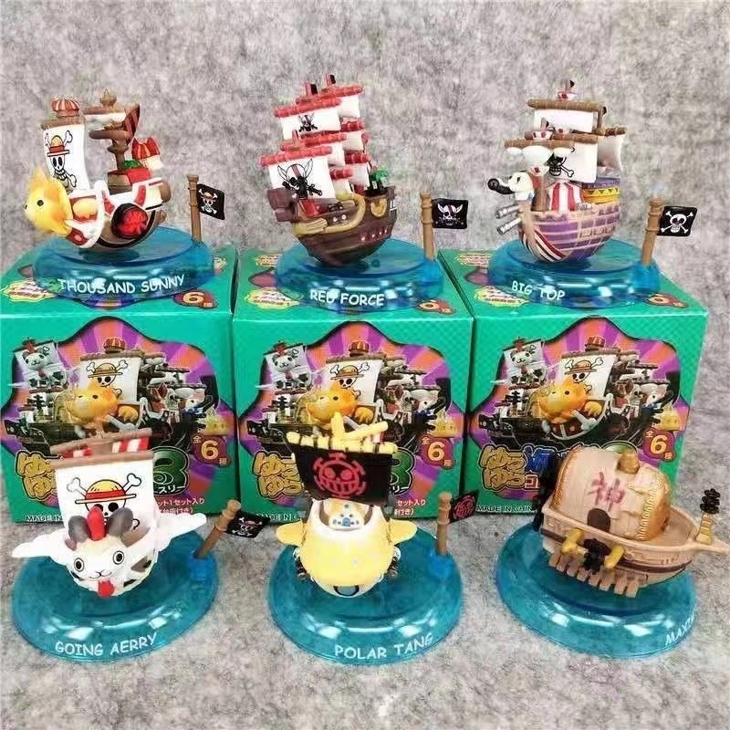 Megahouse One Piece Yura Yura Pirate Sip Collection Thousand Sunny Merry