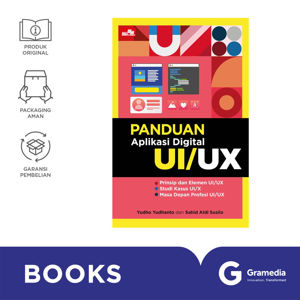 Gramedia Surabaya - หนังสือคู่มือการใช้งานดิจิตอล UI/UX