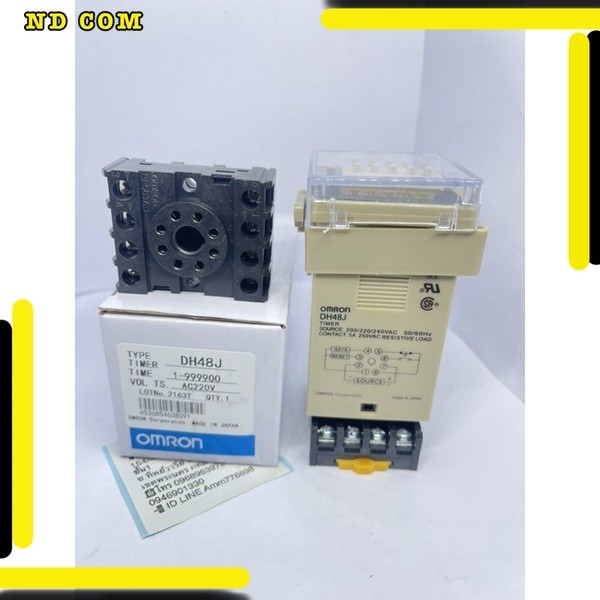 สุดคุ้ม! เคาน์เตอร์รีเลย์ DH48J  DH48j-8   ร้านใน กทม ได้ทั้งชุด รวมขา  Series AC 220V /DC 12V 24V