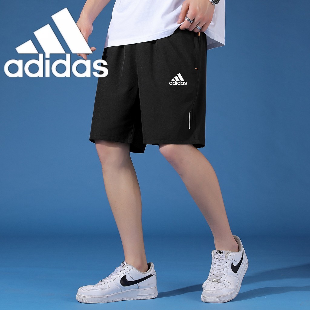 กางเกงขาสั้นผ้าไหมน้ําแข็งลําลองสําหรับผู้ชายกีฬายิมวิ่งออกกําลังกายบาสเกตบอล กางเกงขาสั้น ทาสลัน สําหรับผู้ชายขนาดบวกกางเกงขาสั้นส #JXL-DK108-AD