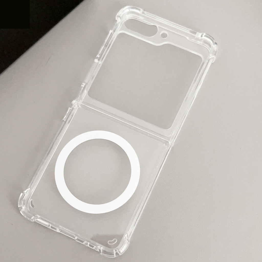 เคสกันกระแทกใส เคสแม่เหล็ก ใช้สำหรับ Samsung Galaxy Z Flip 6 5 4 3 z Fold 6 5 4 3 Z Flip6 flip5 fold6 zflip6 zflip5 - รูปที่ 3