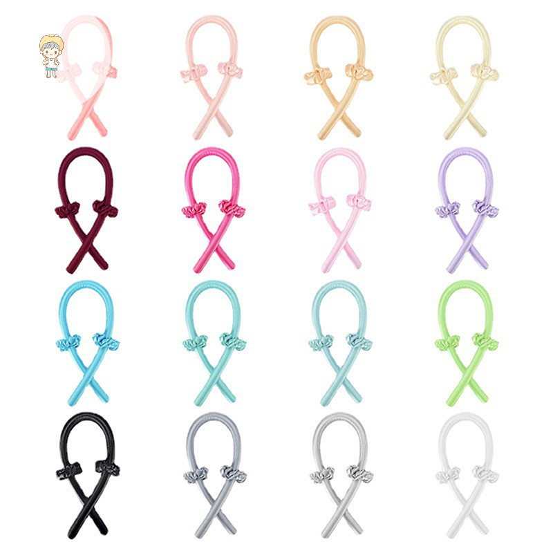 Ars แกนม้วนผม Heatless No Heat Silk Curls Ribbon Hair Rollers Sleeping Soft Lazy Hair Curlers เครื่องมือจัดแต่งทรงผม TH