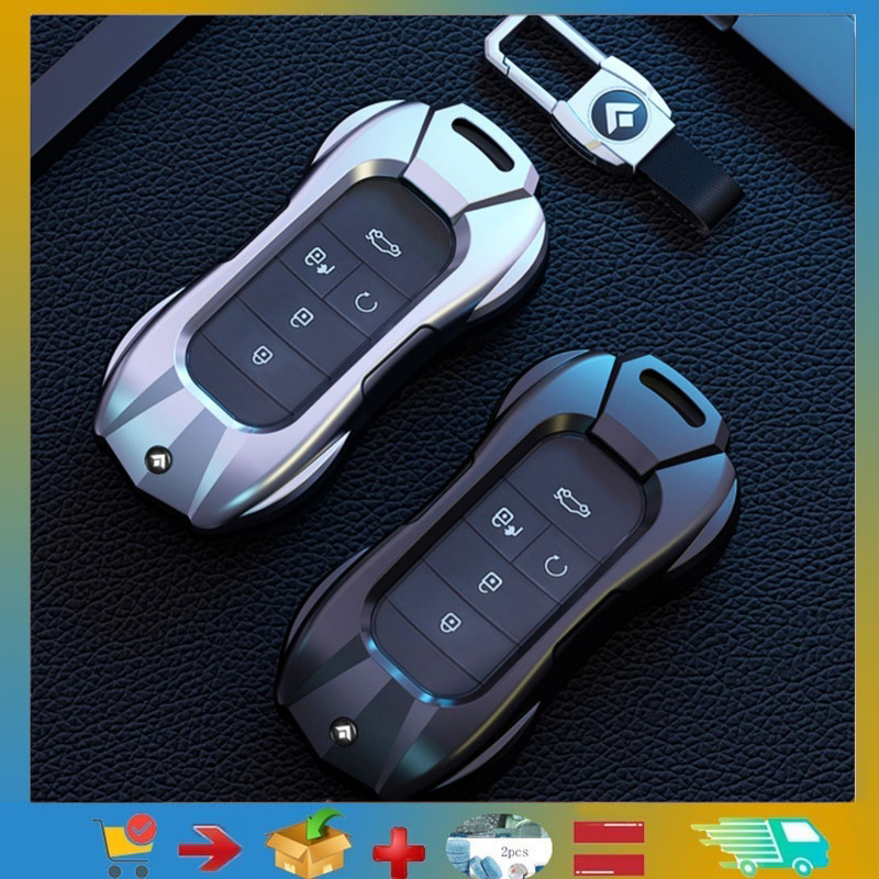 เหมาะสําหรับ GAC Aion y plus เคสป้องกันกุญแจรีโมทคอนโทรล, พวงกุญแจ, เคสโลหะผสมสังกะสี, อุปกรณ์ตกแต่งรถยนต์