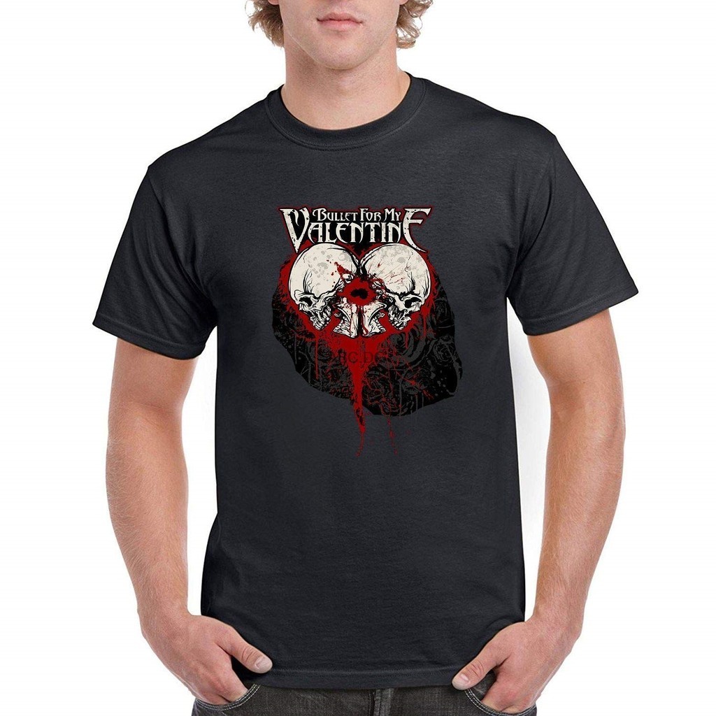 Mens Bullet For My Valentine Logo 1 Black T